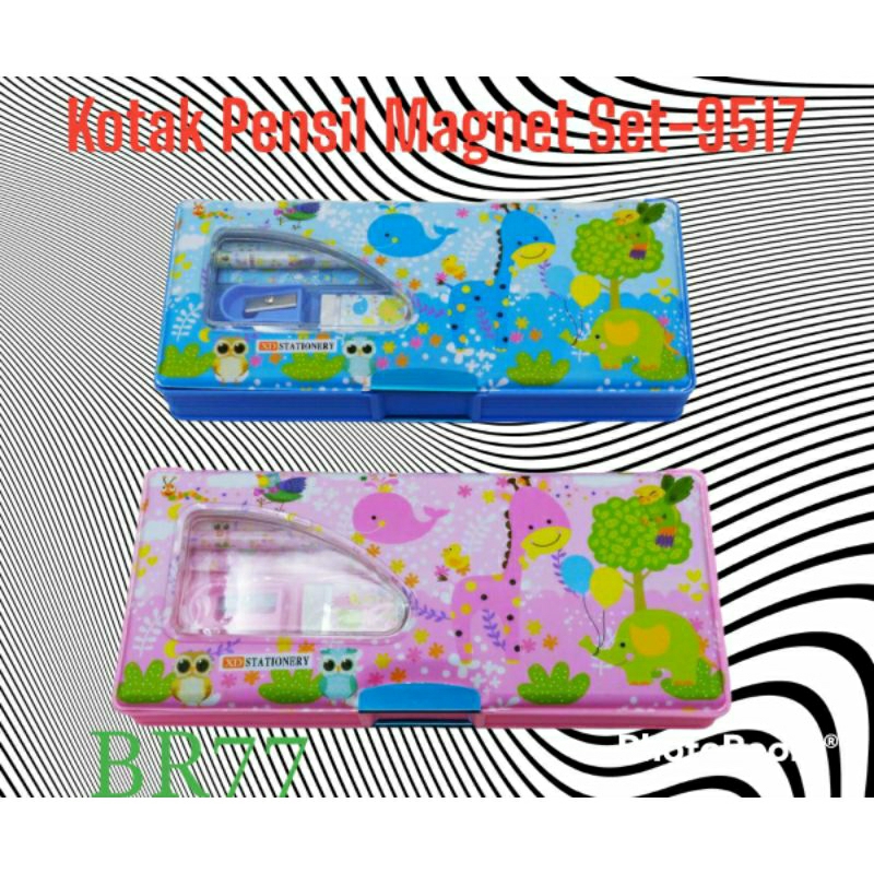 

Kotak Pensil Magnet + Set Alat Tulis/Tempat Pensil Magnet Anak-Anak Karakter (KP-9517)