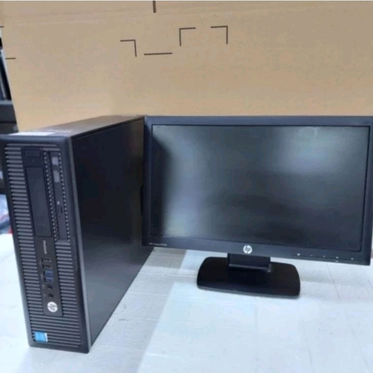 PC HP SIAP PAKAI CORE I5-4570 RAM 8GB SSD 120GB + MONITOR 19 INCH