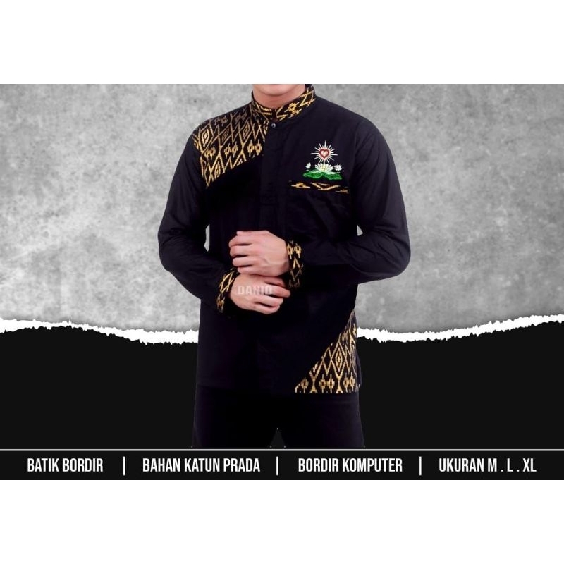 KEMEJA BATIK PSHT BORDIR KEMEJA PSHT LENGAN PANJANG