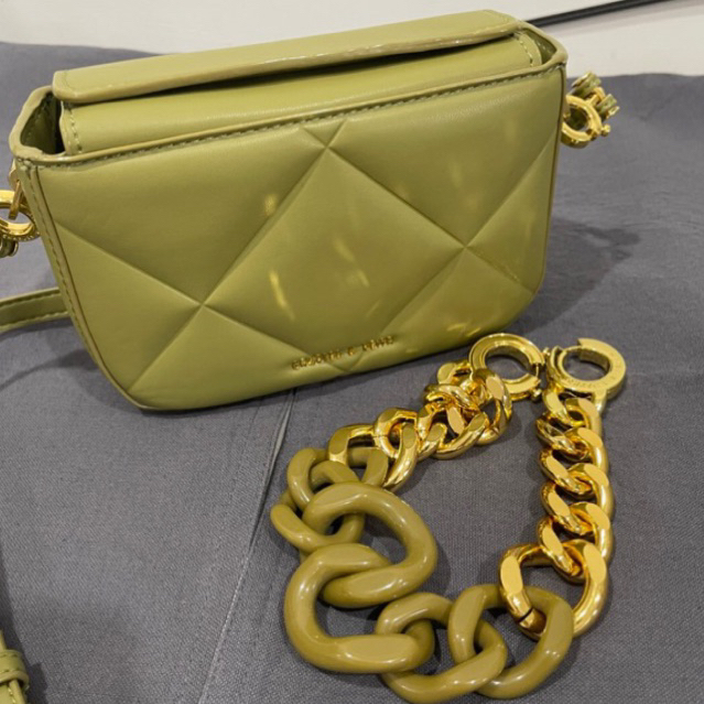 CK Mini Danika Chunky Chain Padded Bag