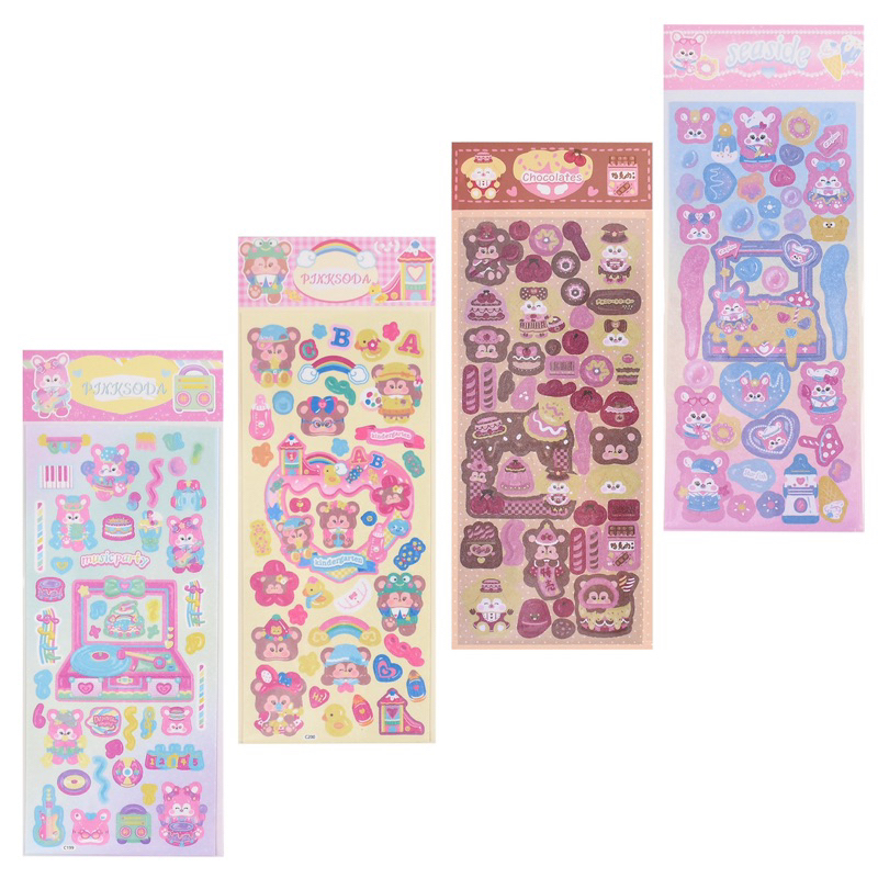 1 lembar stiker decorative for deco toploader [055]