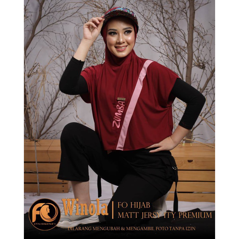 Hijab Sporty / Hijab Olahraga Muslim / Bergo Sporty / Jilbab Olahraga / Hijab Senam Hijab Gowes Hija