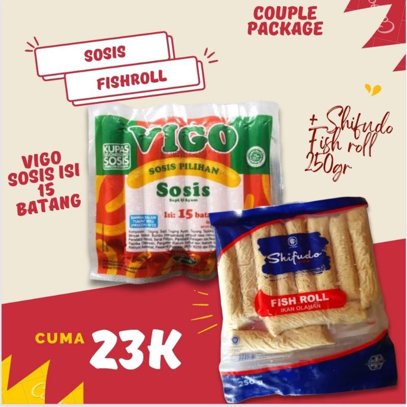 

Shifudo Fish Roll 250gr Plus Vigo Sosis 15s [ Paket Ekonomis ]