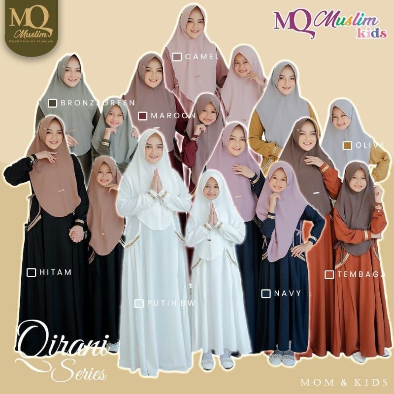 Gamis Qirani mom dan Kids By Mq Muslim