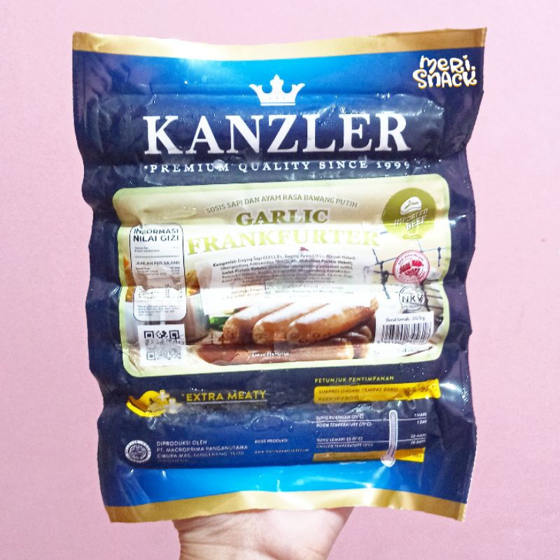 

Kanzler Sosis Garlic Frankfurter / Sosis Sapi dan Ayam Rasa Bawang Putih