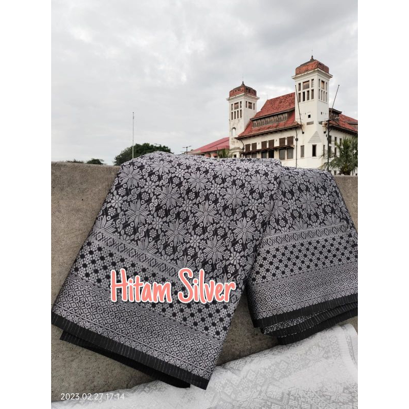 Songket meteran/Kain songket ATBM mesin meteran/songket meteran semi Palembang mesin