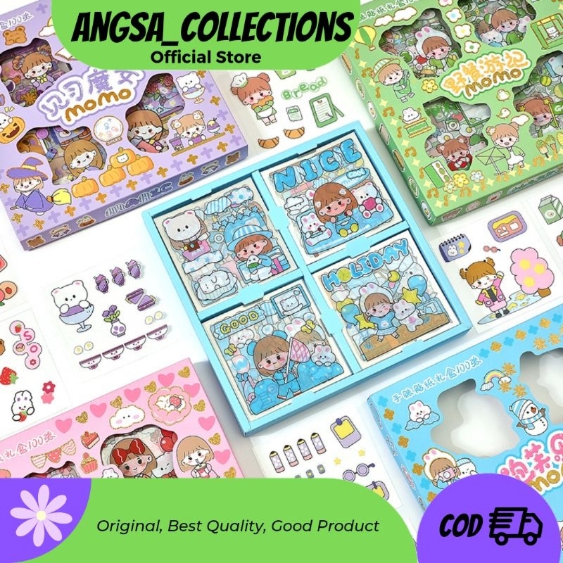 

Stiker DIY 2D waterproof Scrabook isi 20pcs Murah Viral