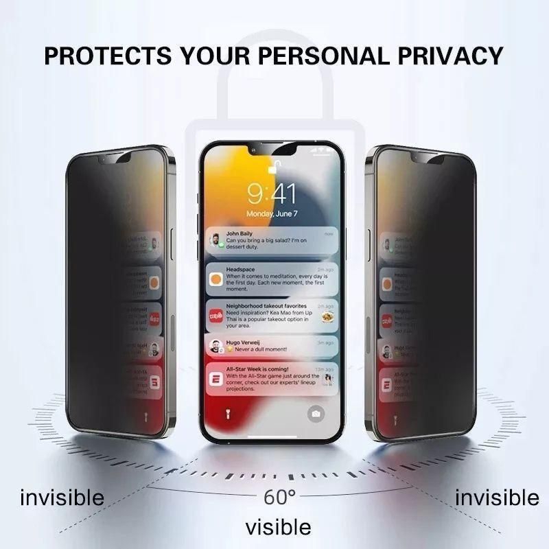 Tempered Glass Anti Spy IPhone XR Iphone X Iphone Xs Iphone Xs Max Iphone 11 Iphone 11 Pro Iphone 11 Pro Max Anti Gores Anti Spy Full Layar