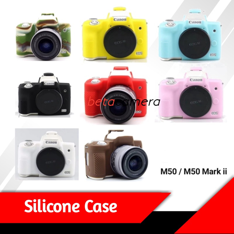Silicone Case Kamera Canon EOS M50 / M50 Mark ii Karet Pelindung Body Camera Raber Silikon Kuning Hi