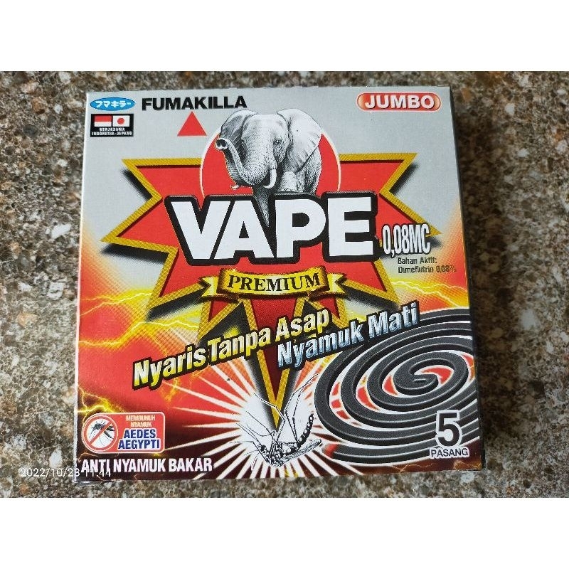 vape anti nyamuk bakar jumbo tanpa asap isi 5pasang