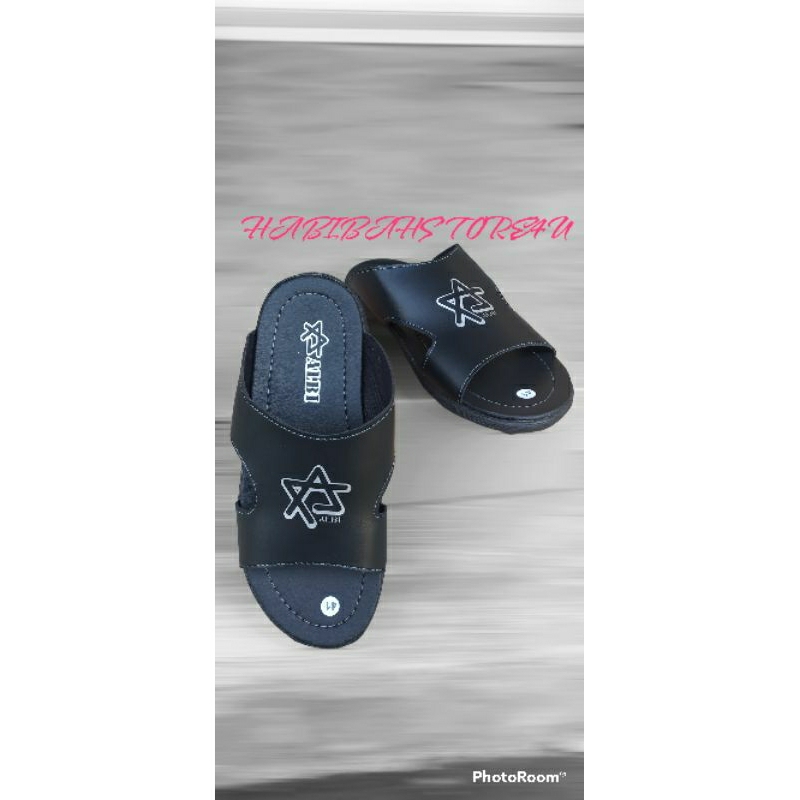 sandal slop pria TS /sandal kulit/sandal import b1