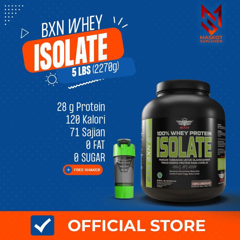 Bxn whey protein isolate suplemen diet susu diet Whey isolate