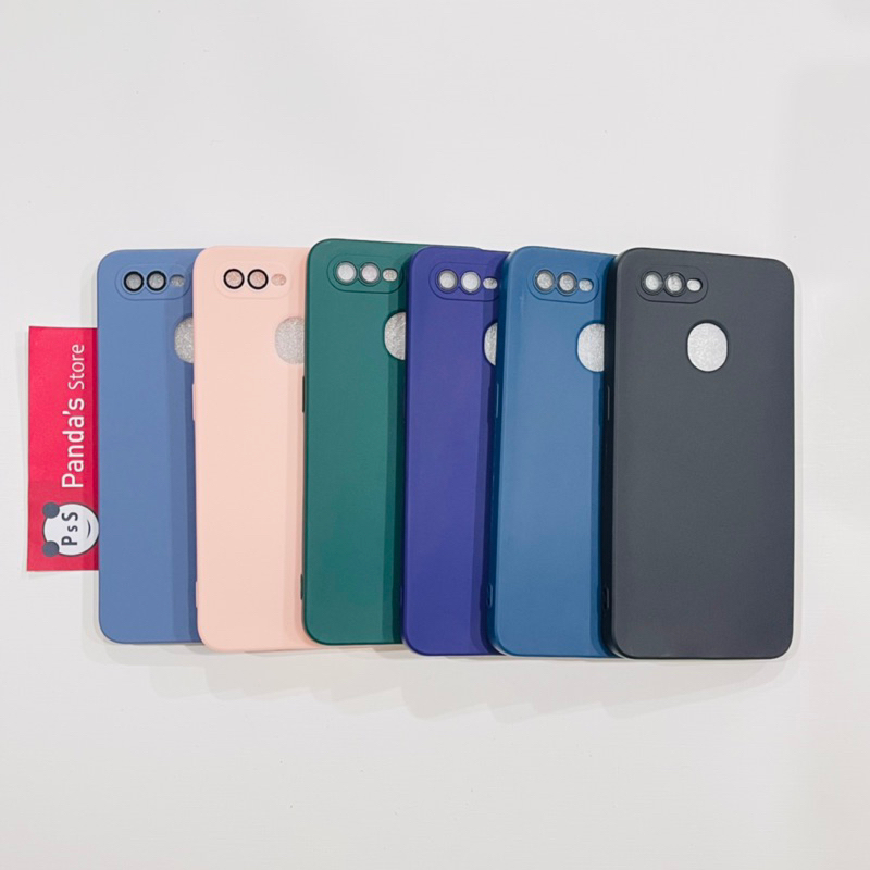 Case Oppo A5s, A12, A11K, A7 Lenspro Makaron Full Color Softcase Pro Lensa