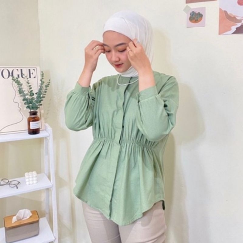 ALYA BLUS SERUT POPLIN KATUN ADEM SERAB KERINGAT