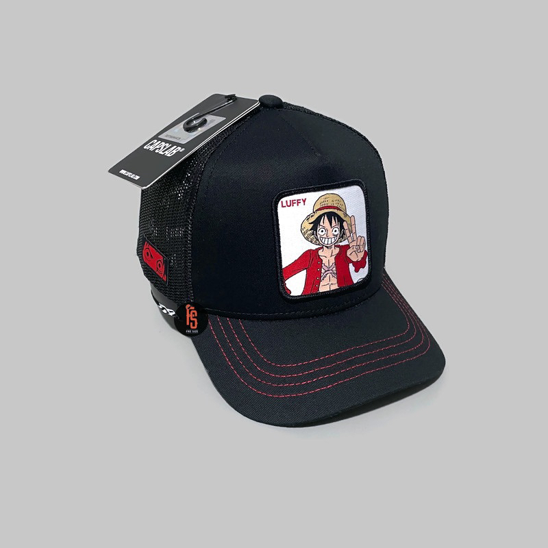 TOPI ORIGINAL CAPSLAB TRUCKER TONAL LUFFY BLACK