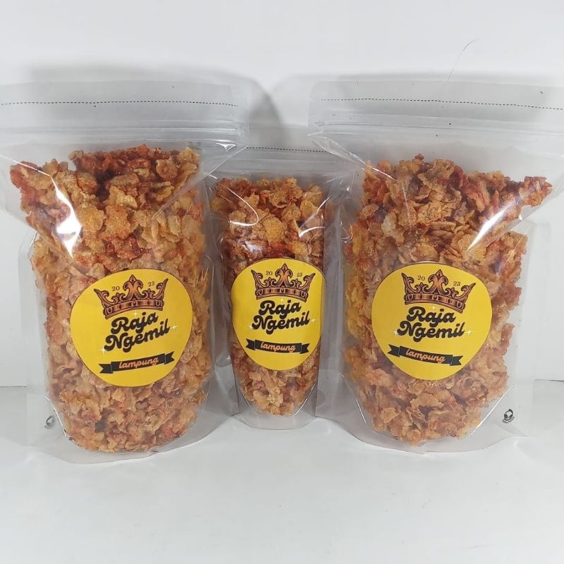 

( COD ) Jagung Geprek 250 Gram Rasa Pedas Manis /Emping Jagung / Jagung Geprek Pedas Manis / Keripik Jagung / Snack Jagung / Kripik Jagung / Makanan Ringan / Marning Jagung