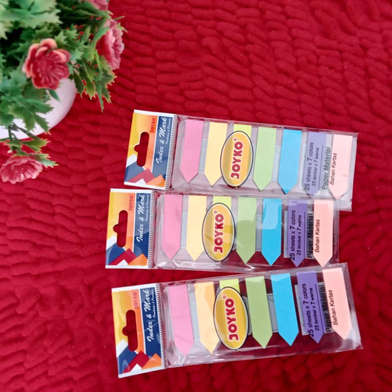 

stiker pembatas buku warna warni