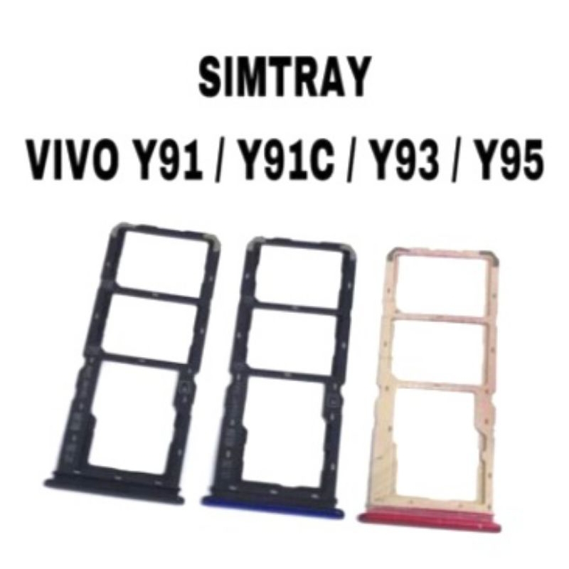 SIMTRAY SIMLOCK TEMPAT KARTU SIM VIVO Y91/ Y91C/ Y93/Y95