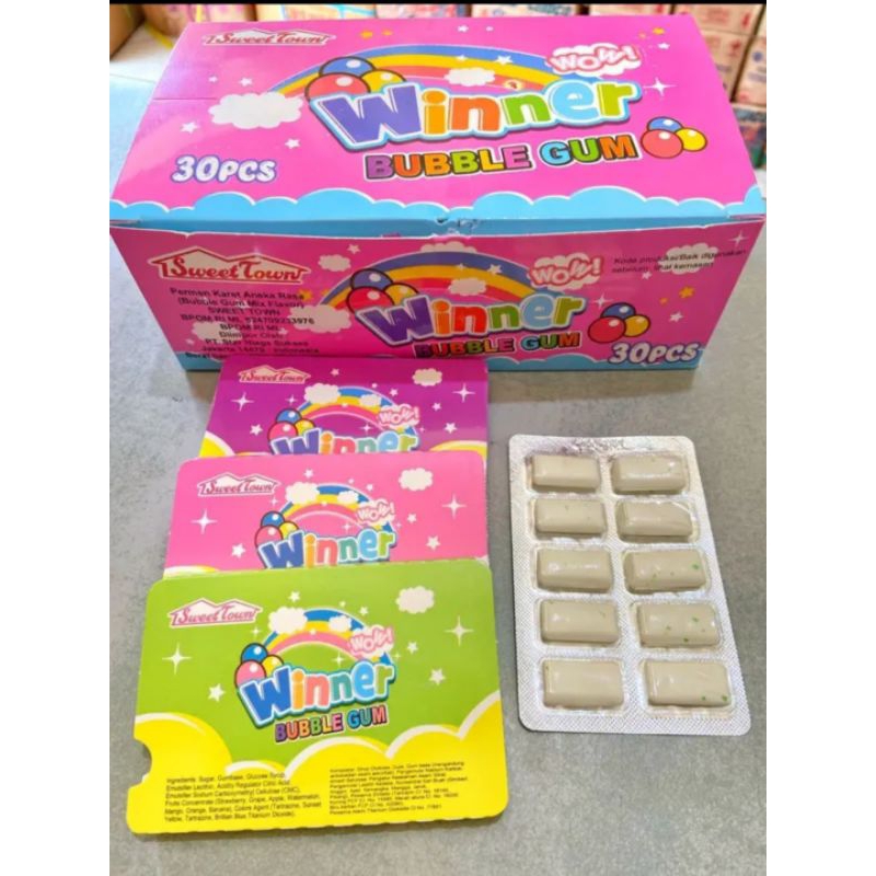 

Permen Karet Winner isi 30 Pcs (Best Seller Rasanya Mantap)
