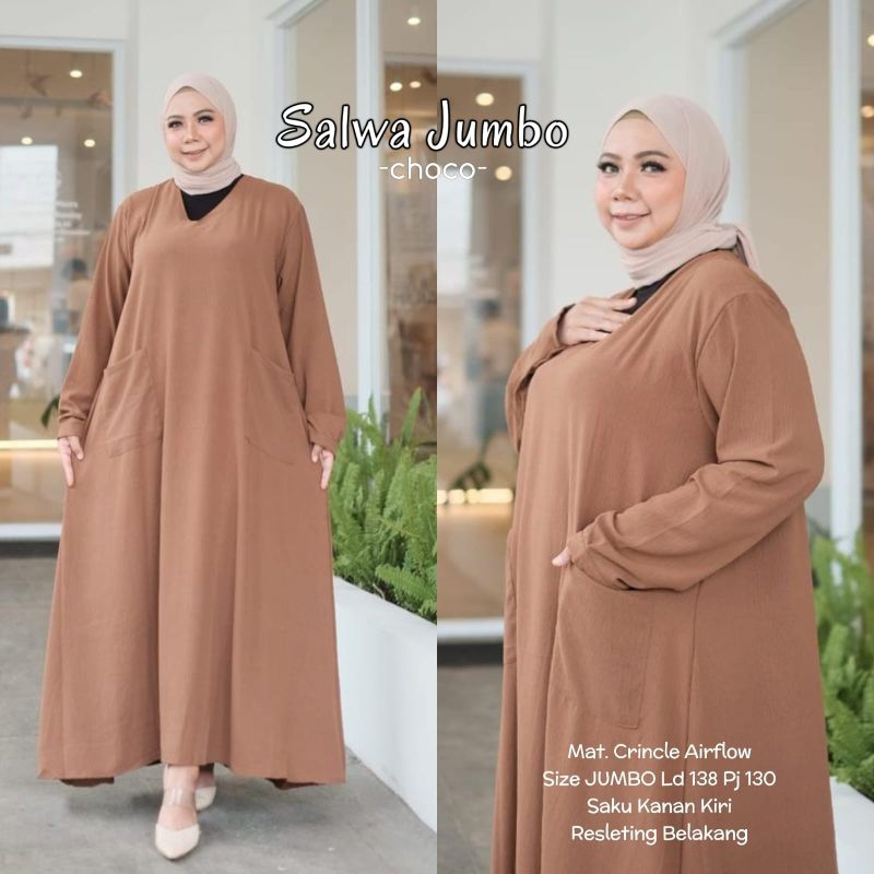 SALWA GAMIS JUMBO LD 138 cm TERBARU