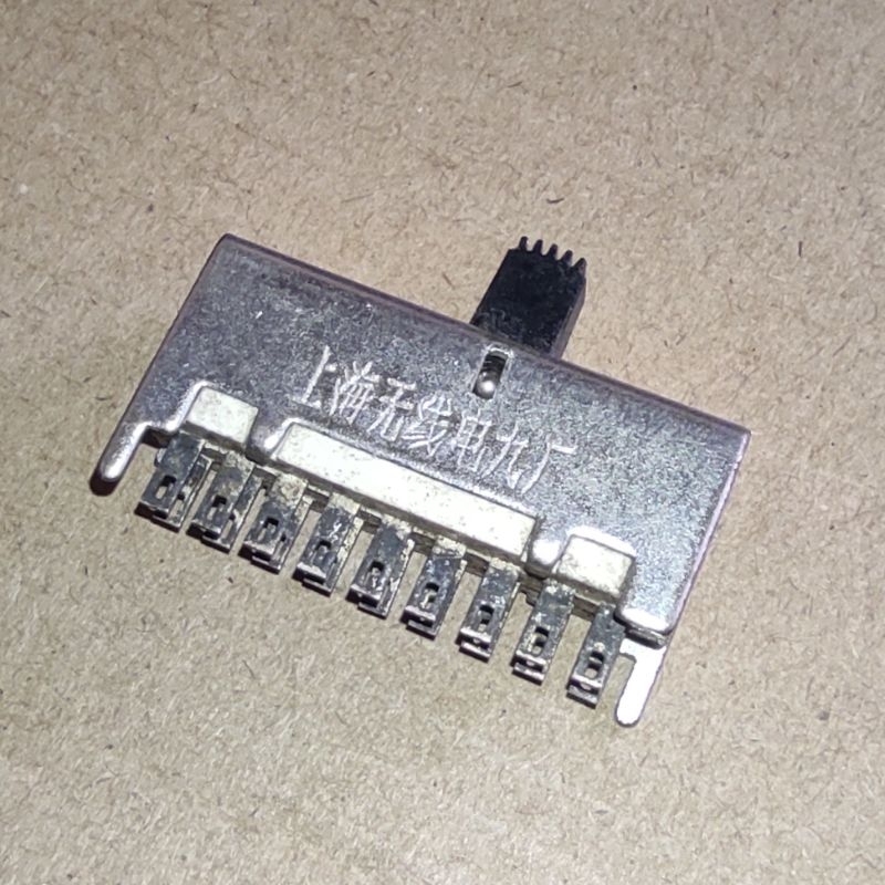 Saklar Geser 18 kaki 9x2 Slide Switch Sliding On Off 2 way On-Off NOS bukan Alps Alpha dpdt spdt Rad