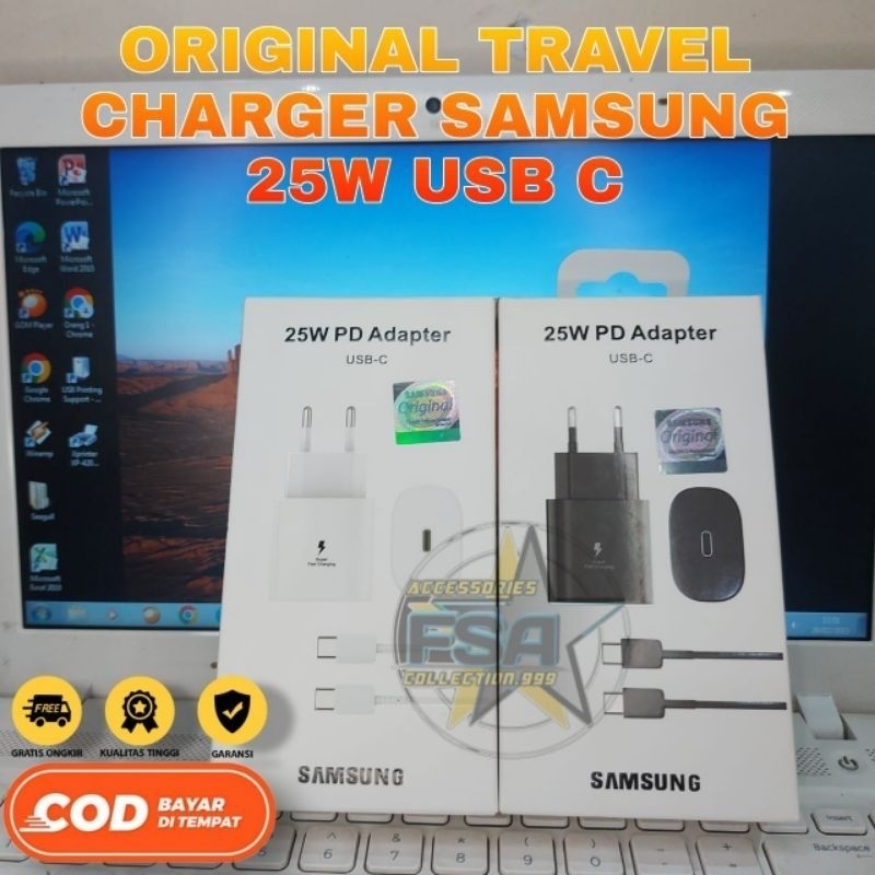 CHARGER/TC SMG ORI 25W USB TYPE C TO C SUPER FAST CHARGE 25 WATT M22 M51 A23 A33 SMG VIETNAM