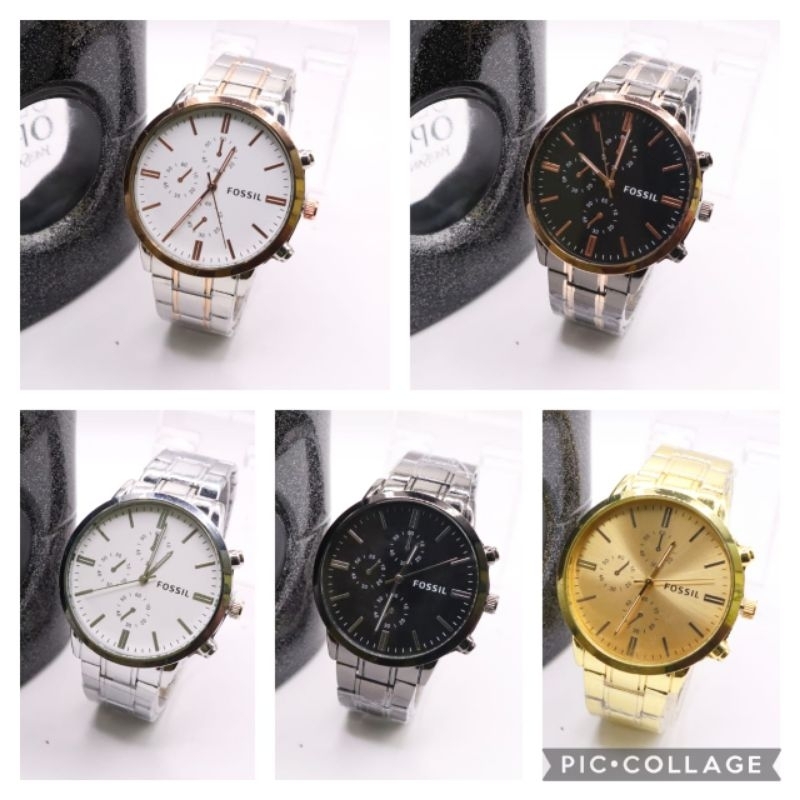 Jam Tangan cowok Rantai / Jam Tangan foxxil pria Murah