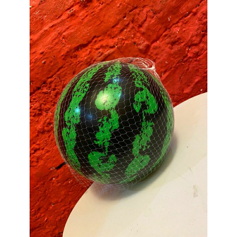 Bola karet, bola semangka, bola mainan motif semangka