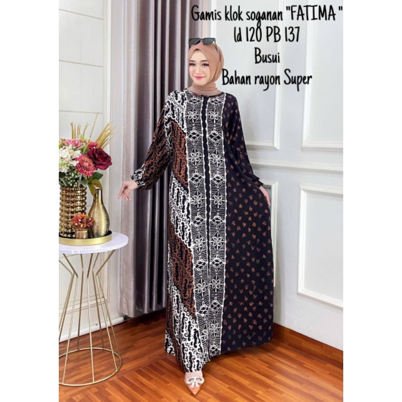 Gamis Rayon Premium Sogan Jumbo Kekinian Busui Resleting Depan Baju Wanita Muslim Terbaru