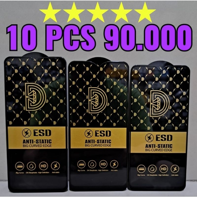 TG ESD PROMO 1X DAPAT 10pcs TIPE HANDPHONE ALL TIPE TG ESD ANTI STATIC BIG CRVED EDGE TEMPERED GLASS BENING / MELINDUNG LAYAR HANDPHONE DEPAN / BIAR LAYAR HANDPHONE LCD LEBIH AMAN TEMPERED GLASS BENING / TIPE HANDPHONE ALL TIPE TG ESD ANTI STATIC BENING