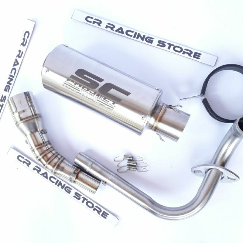 knalpot vario 125 lampu bohlam silencer sc project titan