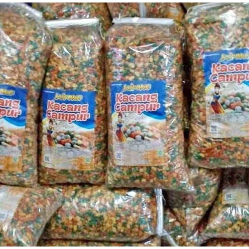 

Kacang campur jaipong isi 4 kg enak renyah