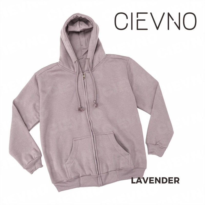 HOODIE ZIPPER PREMIUM LAVENDER SIZE XS - XL (INTERNASIONAL)
