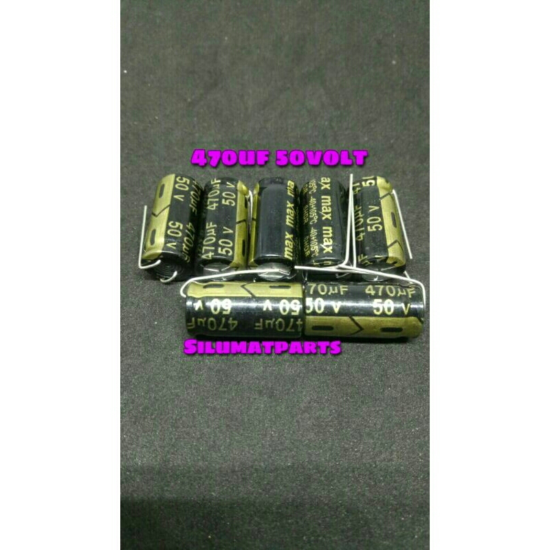 Elco 470uf 50v / Elko 470uf 50v / Kapasitor Capasitor 50v 470uf