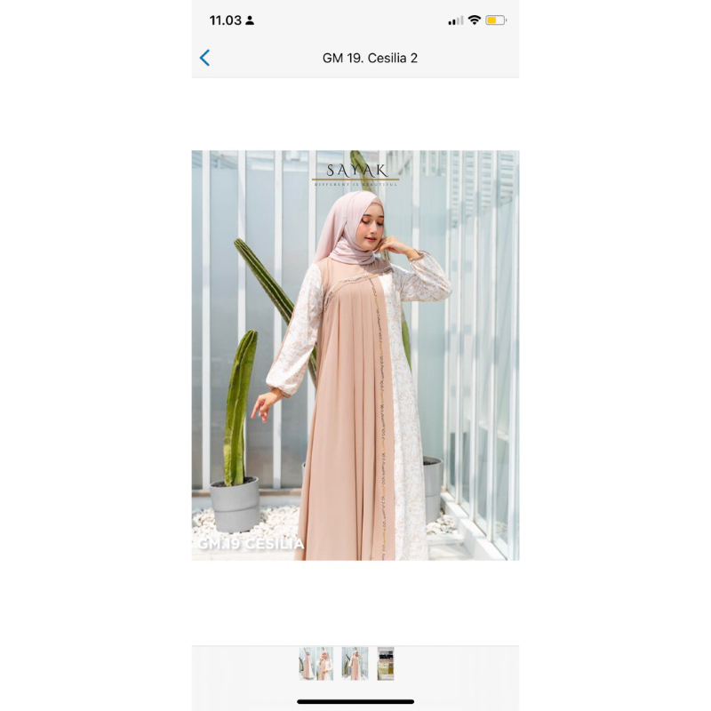 Gamis pesta brand Sayak Gm 19