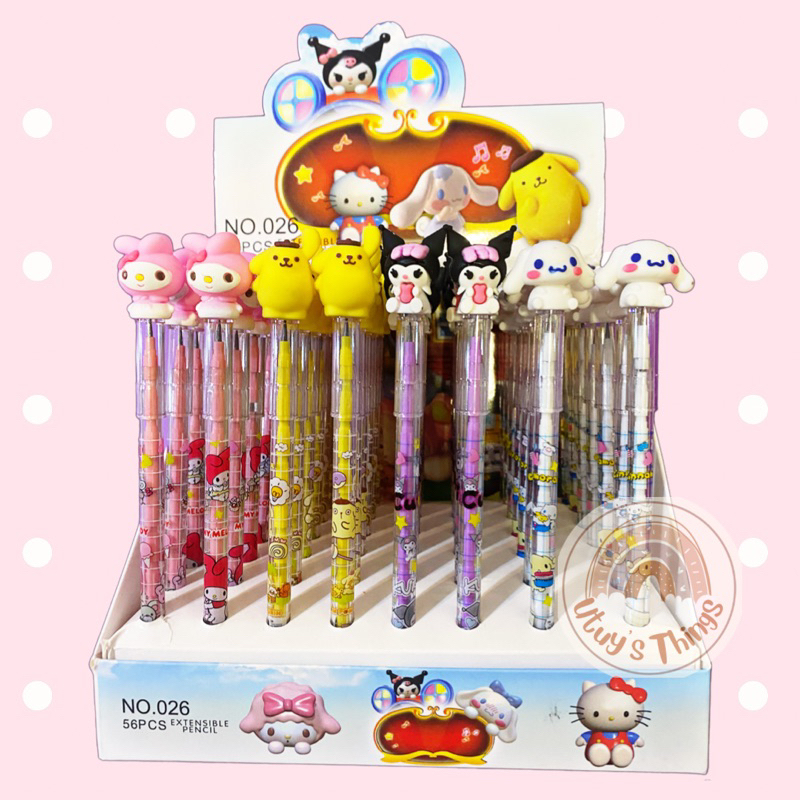 

PENSIL SUSUN sanrio kuromi / melody / cinamonroll