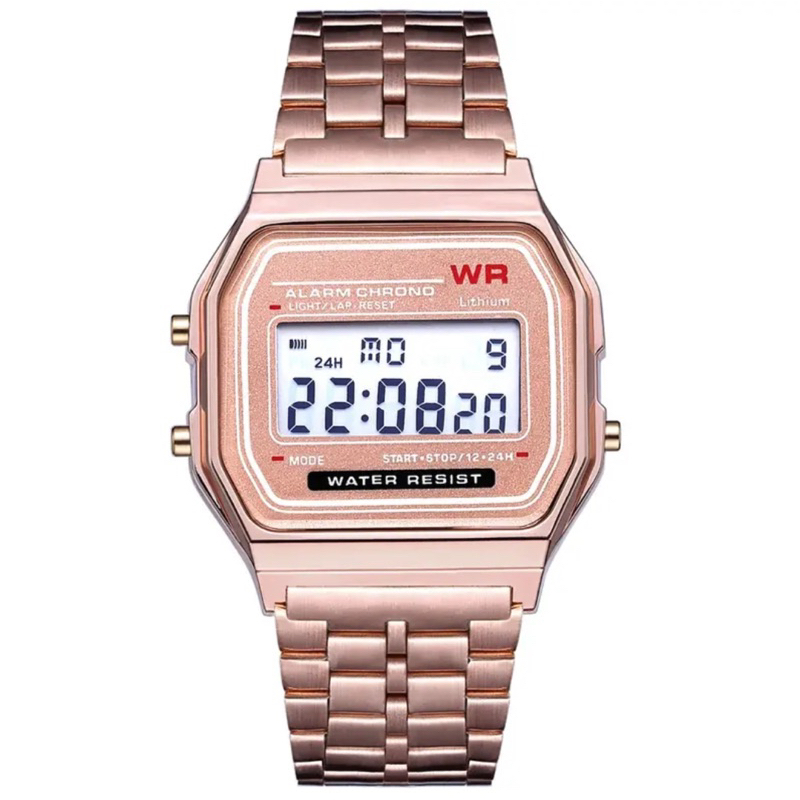 (Grosir)Jam Tangan Wanita Fashion liney Digital Strap Rantai(Terima Cod)