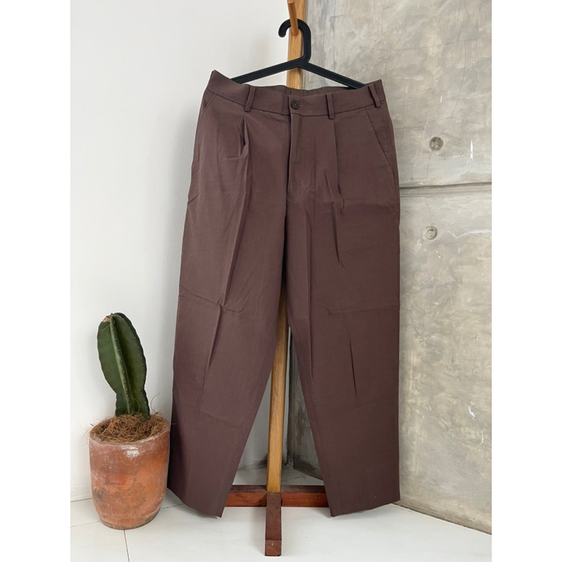 Celana Panjang Chino Linen Uniqlo Preloved