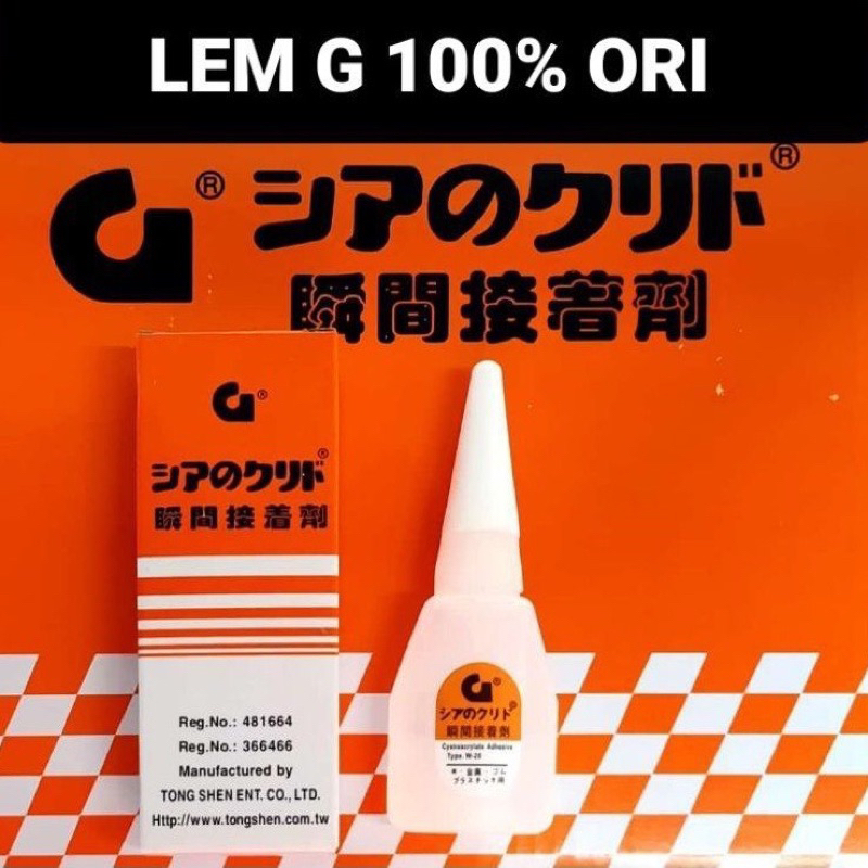 

LEM G 100%ORIGINAL BOTOL GEMUK ISI BANYAK SUPER KUAT