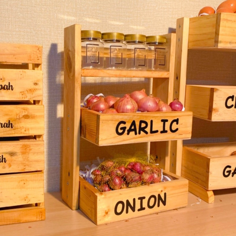 rak bumbu susun minimalis awet sudah dapat toples dan sticker | rak serbaguna murah