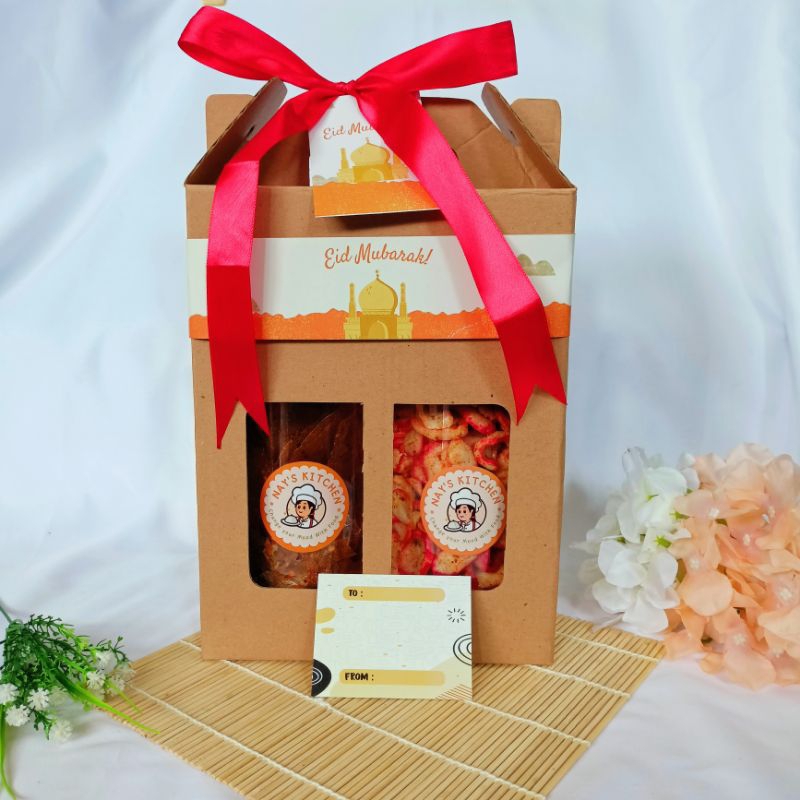 

Paket Cemilan Kekinian Hampers Lebaran Snack Pedas(Kripca,Seblak Kencur)