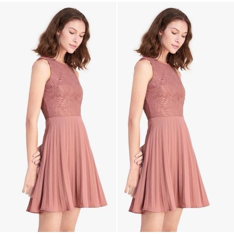 Fayth Blush Lace Dress