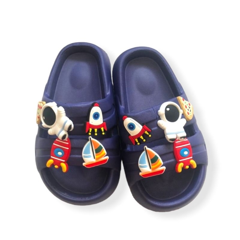 Sandal Selop Anak Cowok Sandal Anak laki laki seper hero Import Sandal Anak slip on karakter Anak Astronot superhero