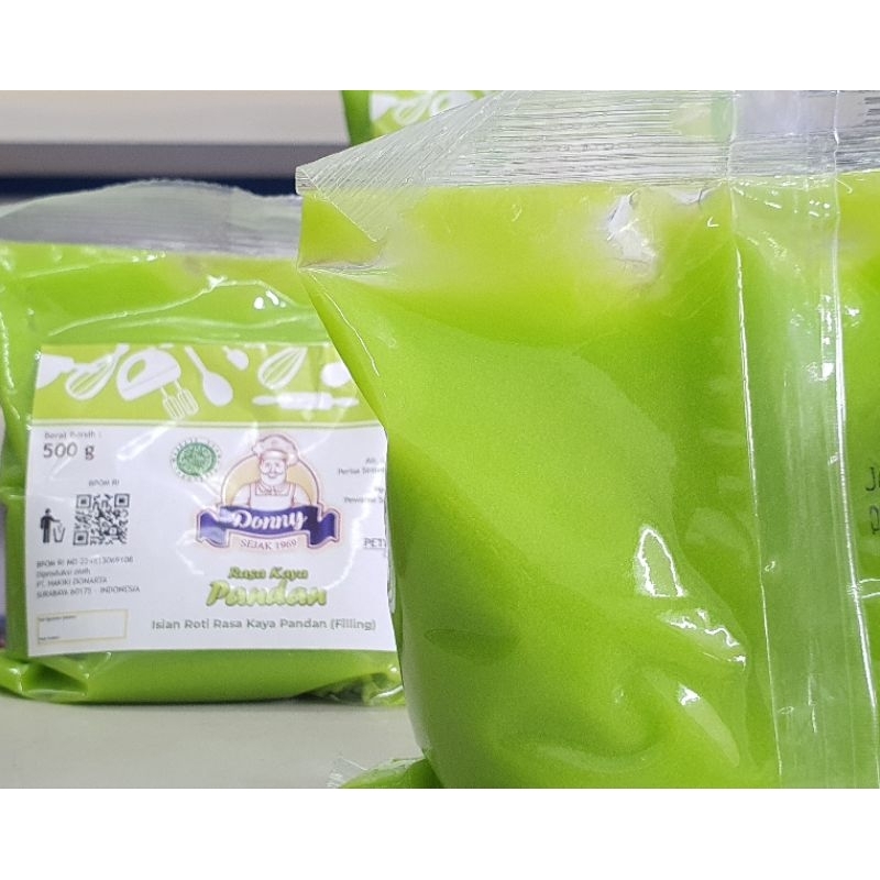 

RB22 Donny Selai Pandan 500Gr / Selai Donny Rasa Pandan 500Gr / Isian Roti Pandan 500Gr