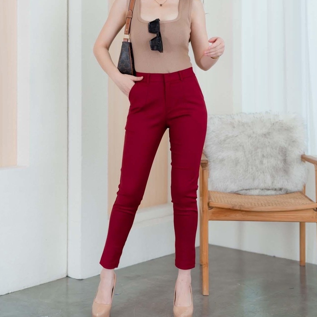 CELANA CHOCO ANN ZIPPER DEPAN PANJANG D02