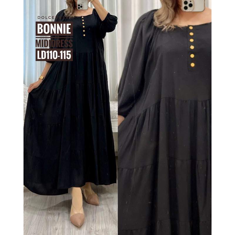Daster Arab Dolce BONNIE Midi Dress Rayon Sabrina super Klok