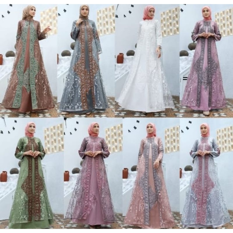 Gamis Gliter Pita Original Butik