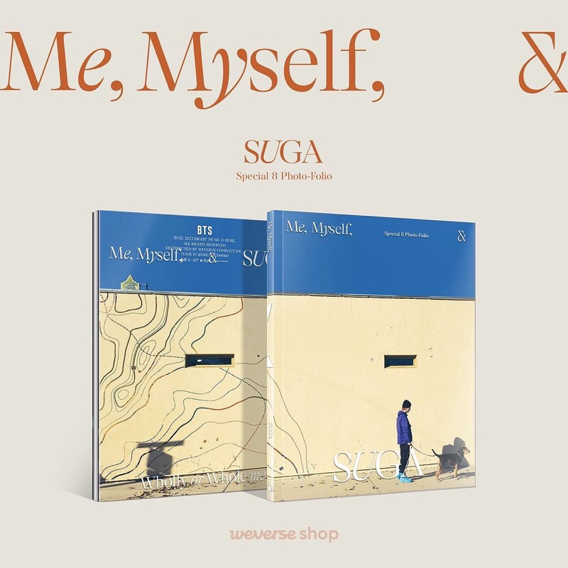 [READY] BTS Me, Myself, and SUGA ‘Wholly or Whole Me’ Photofolio Photobook