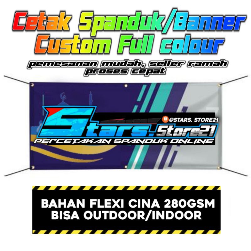 Spanduk custom / spanduk banner custom /cetak spanduk custom 1hari jadi