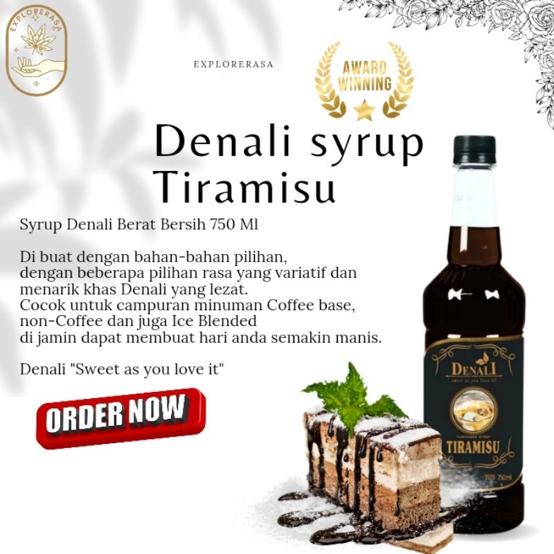 

Denali syrup rasa Tiramisu 750ml